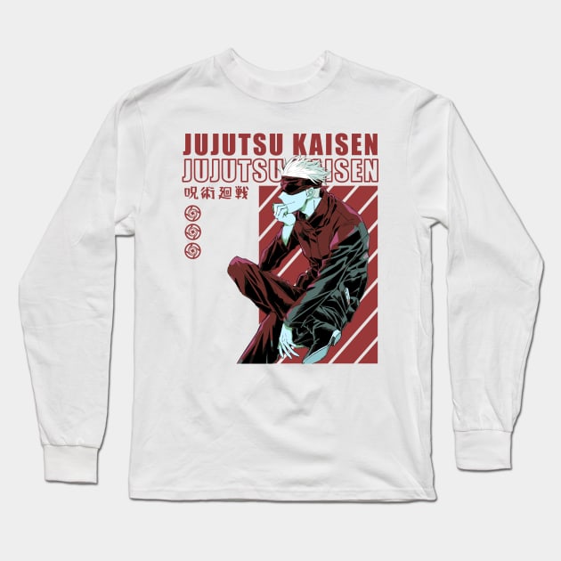 Satoru Gojo - Jujutsu Kaisen Long Sleeve T-Shirt by MAGE